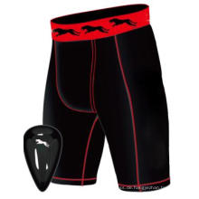 Lycra Stoff Kompression Boxing Shorts mit Cup (SCP-007)